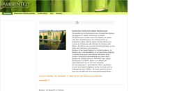 Desktop Screenshot of ambiente21.de