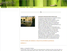 Tablet Screenshot of ambiente21.de